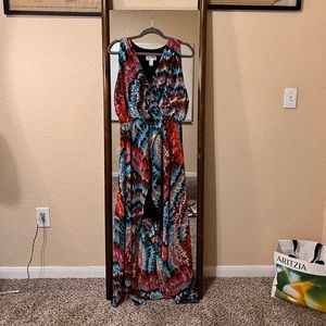 Joseph Ribkoff highlow print dress